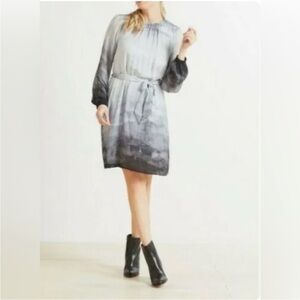 Cloth & Stone Anthropologie NWT Gathered Tie Mini Dress Size Medium